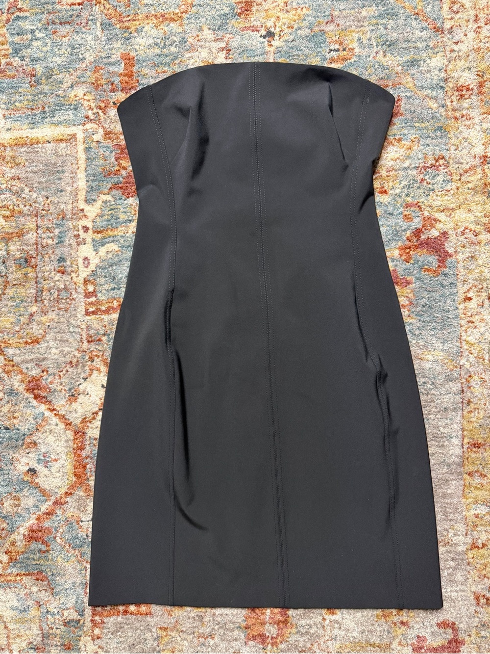 Plein Sud-Strapless Black Sheath Dress